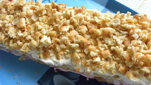 пирожные нежность с малиной