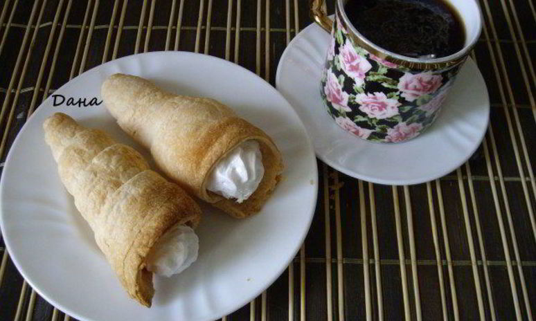 Рецепт пирожных трубочек