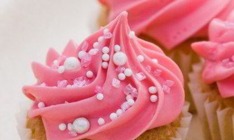 Рецепт пирожных в розовой глазури