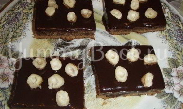 Рецепт шоколадного пирожного с орехами