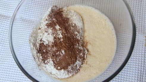 шоколадный брауни с малиной