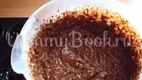 шоколадные пирожные с черносливом и орехами