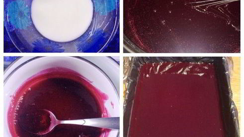 торт-пирожное с клубникой и смородиной