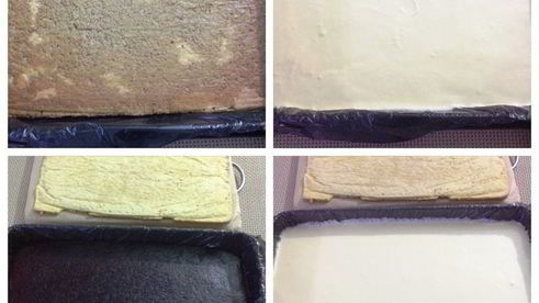 торт-пирожное с клубникой и смородиной