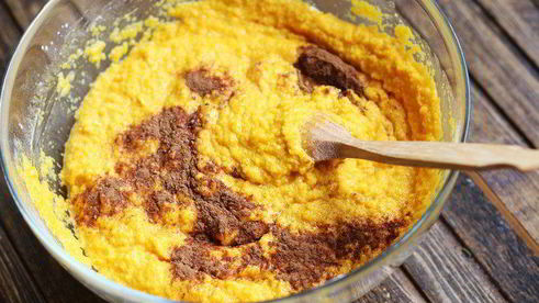 тыквенный брауни с кэробом