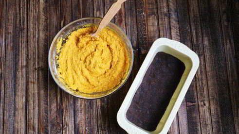 тыквенный брауни с кэробом