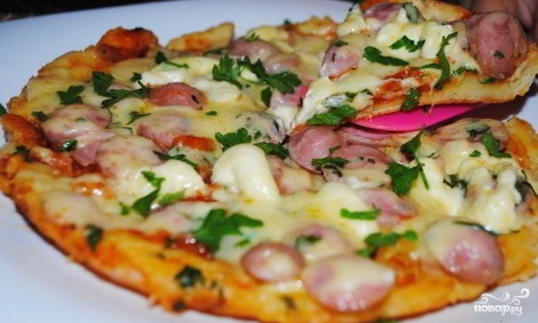 Рецепт быстрой пиццы в мультиварке