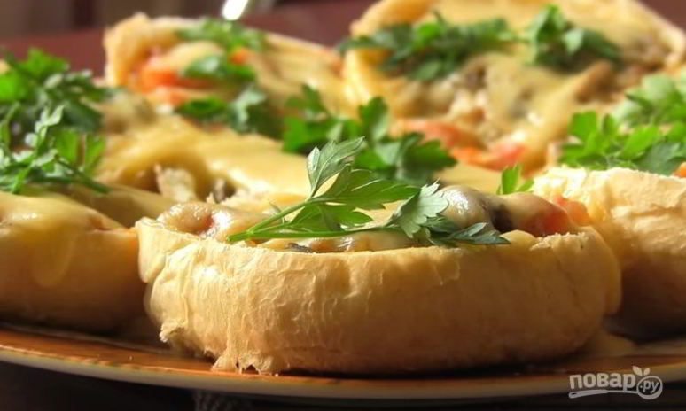 Рецепт фаршированных булочек в микроволновке