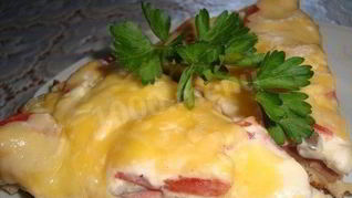 Ленивая пицца на сковороде на сметане и майонезе