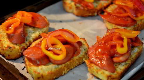 мини-пицца домашняя