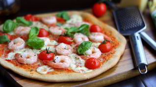 Нежнейшая пицца с морепродуктами