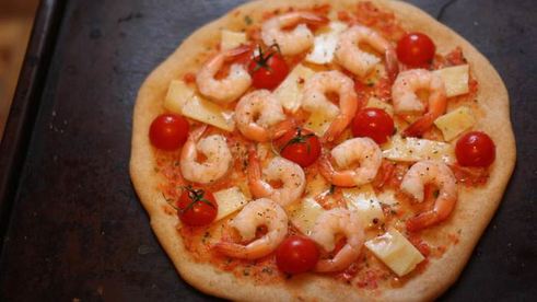 нежнейшая пицца с морепродуктами