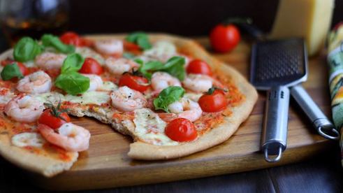 нежнейшая пицца с морепродуктами