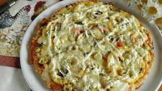 Пицца без дрожжей на молоке