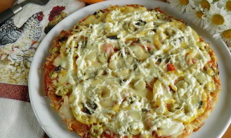 Рецепт пиццы без дрожжей на молоке