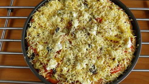 пицца без дрожжей на молоке