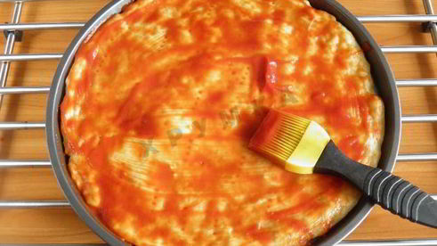 пицца без дрожжей на молоке