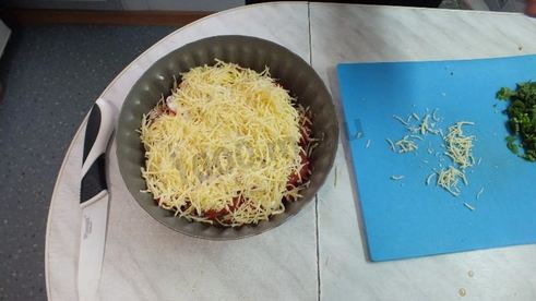 пицца без теста на курице