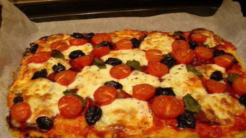 пицца из поленты