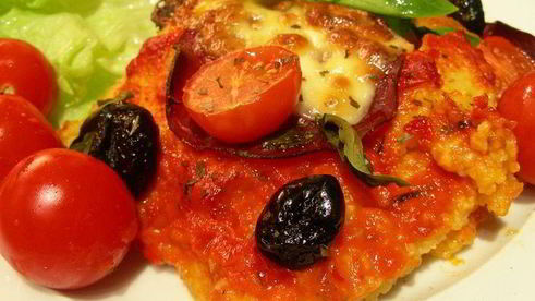 пицца из поленты