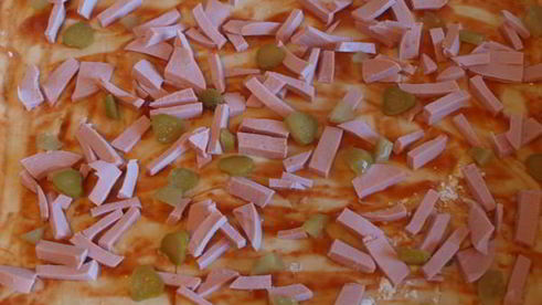 пицца колосок