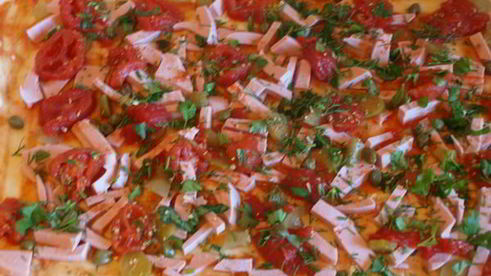 пицца колосок