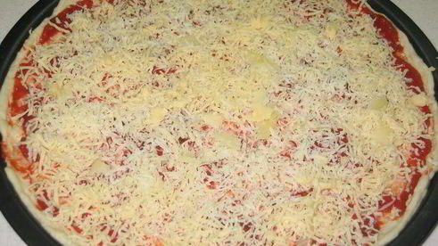 пицца многослойная по-деревенски