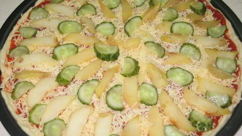 пицца многослойная по-деревенски