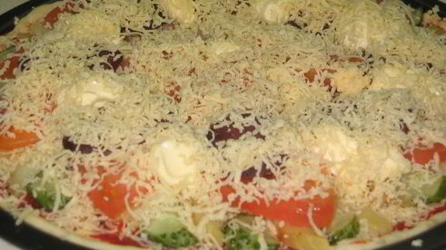 пицца многослойная по-деревенски