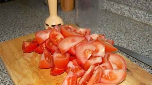 пицца овощная, усиленная ветчиной