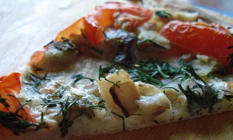 Рецепт пиццы рус с белыми грибами и укропом