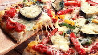 Пицца с баклажанами