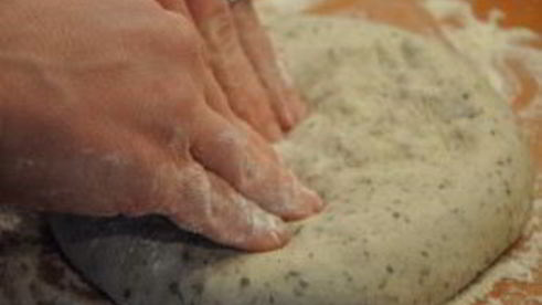 пицца с картошкой и грибами