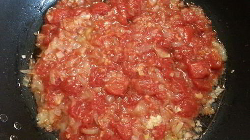 пицца с креветками и рукколой