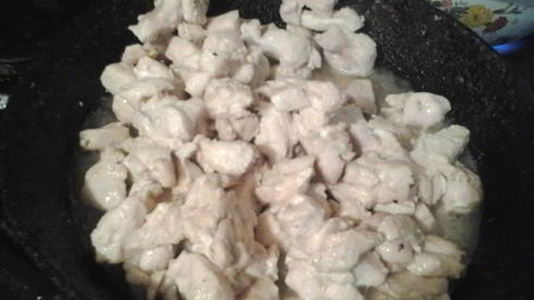 пицца с куриным филе и картофелем