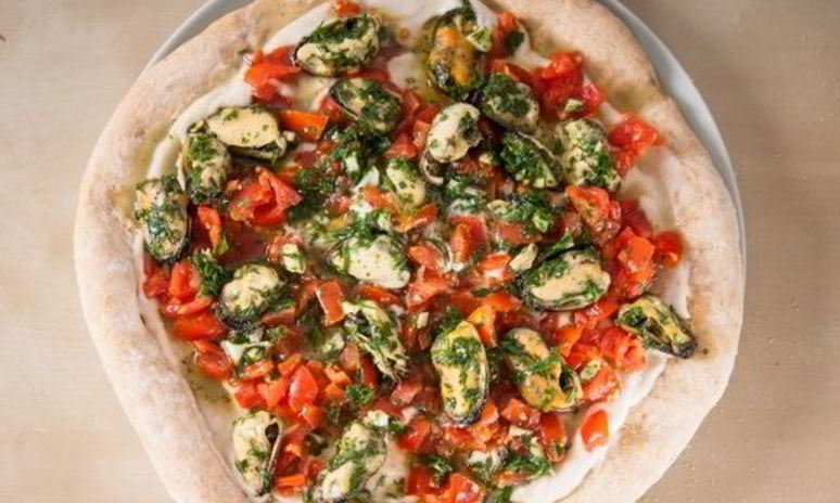 Рецепт пиццы с мидиями