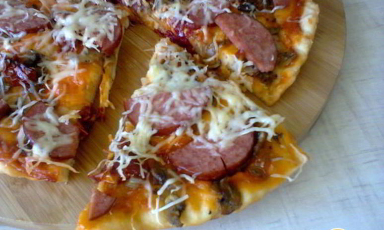 Рецепт пиццы с салями