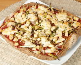 Пицца с тунцом и стручковой фасолью