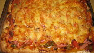 Пицца в духовке на майонезе