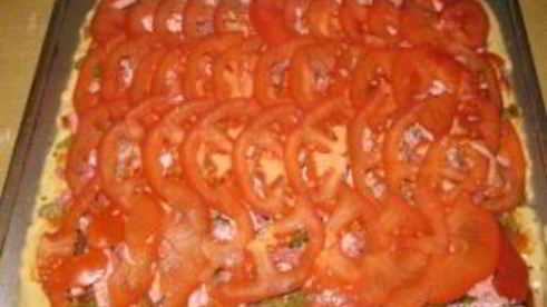 пицца в духовке на майонезе