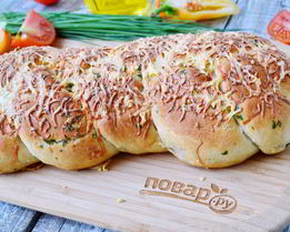 Плетеная пицца с начинкой