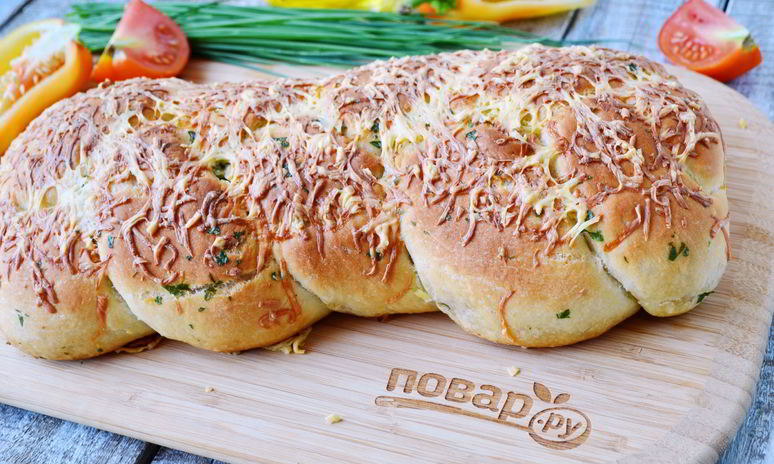 Рецепт плетеной пиццы с начинкой