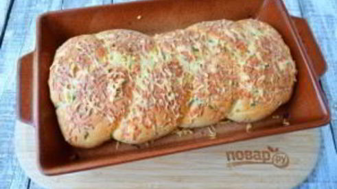 плетеная пицца с начинкой