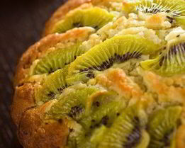 Сладкая пицца с киви