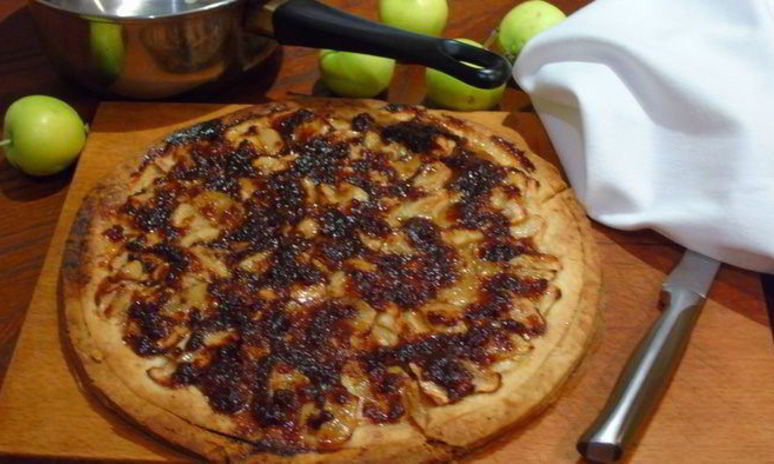 Рецепт яблочной пиццы
