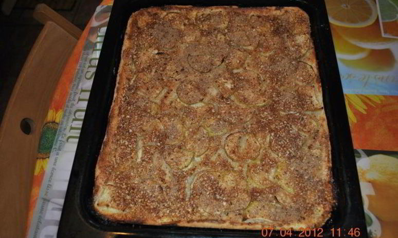 Рецепт эльзасской сладкой пиццы