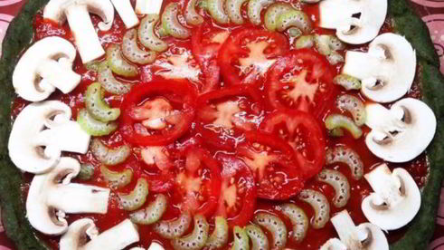 зеленая пп пицца