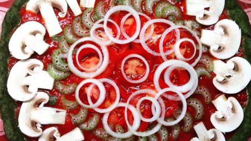 зеленая пп пицца