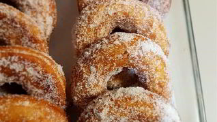 Бисквитные пончики