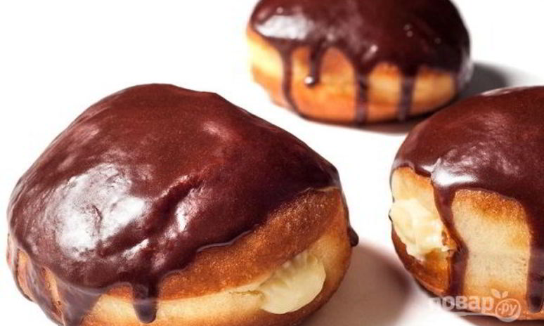 Рецепт пончиков с очень вкусной начинкой